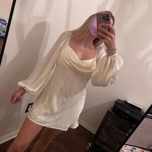 Hello Molly Ivory Satin Dress